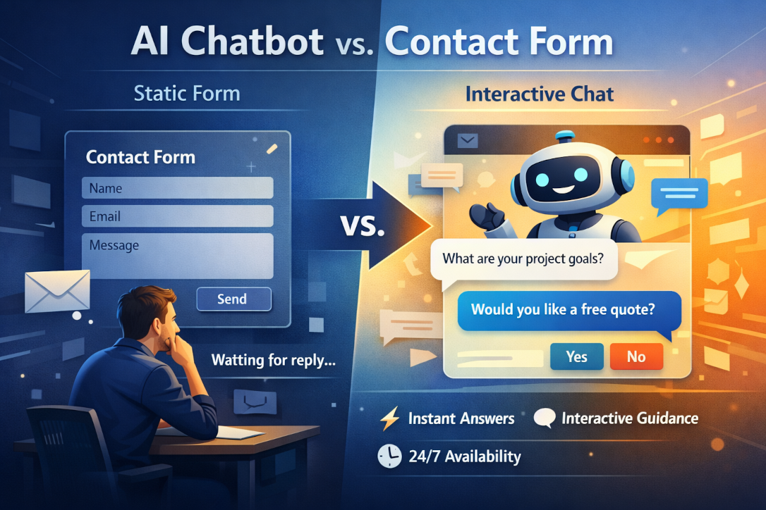 AI Chatbot vs. Contact Form