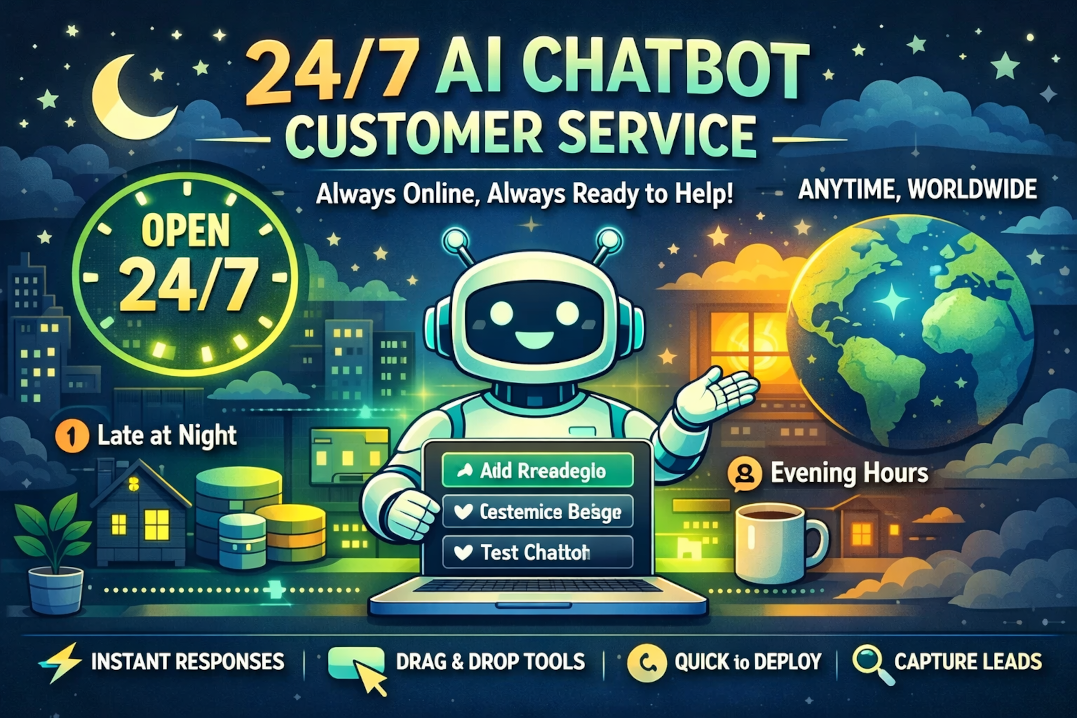 24/7 Customer Service: Why a Chatbot Never Closes Shop