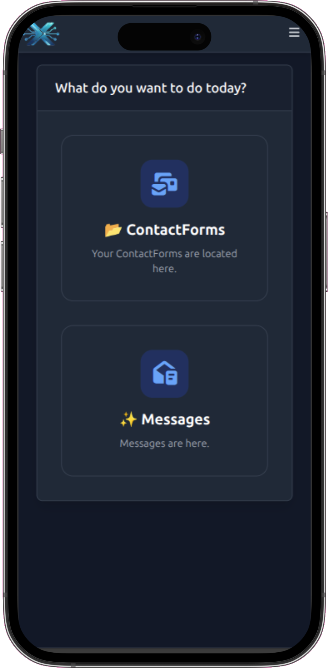 Screenshot 1 von KI Kontaktformular
