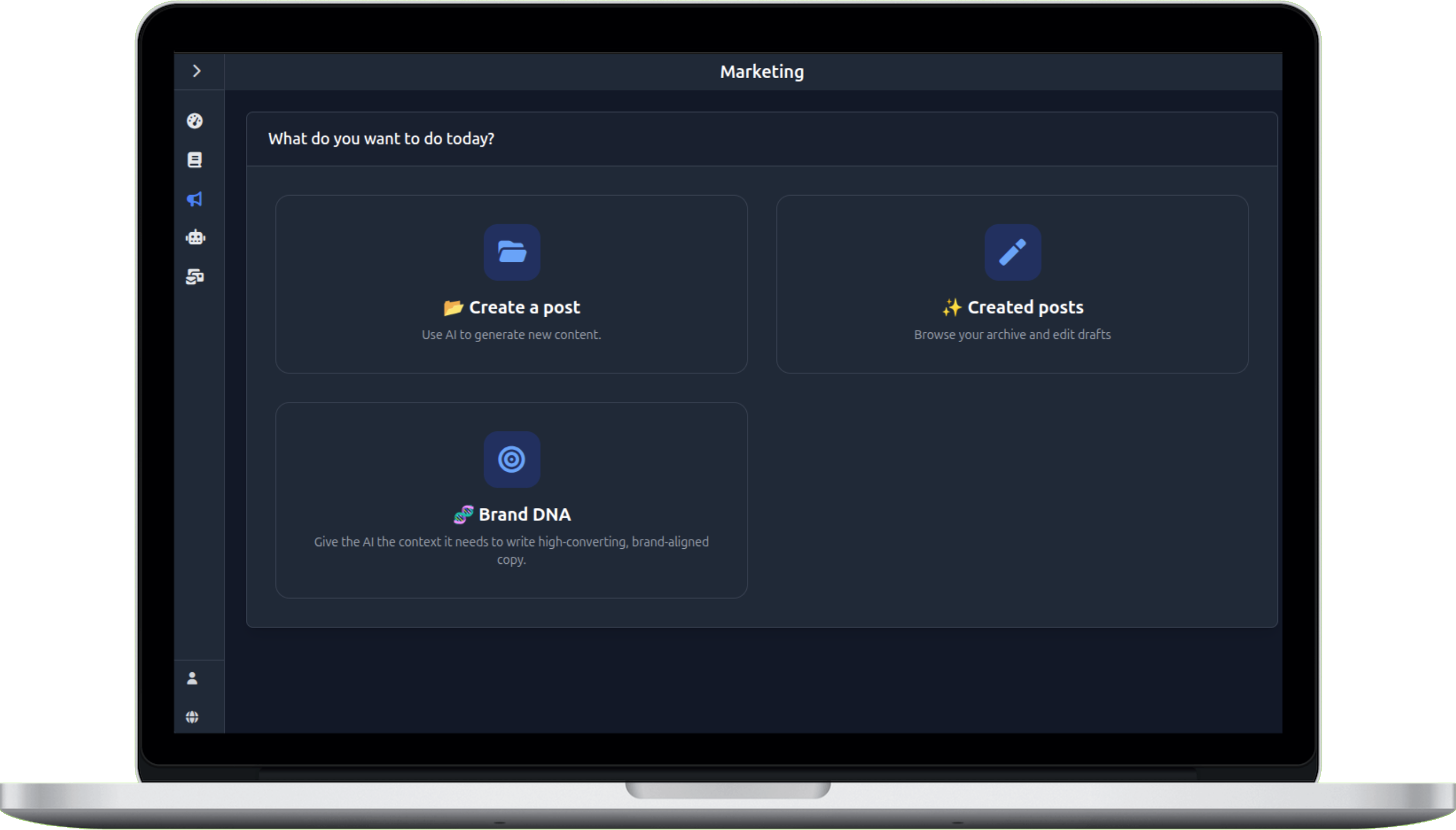 Screenshot 1 von Marketing App