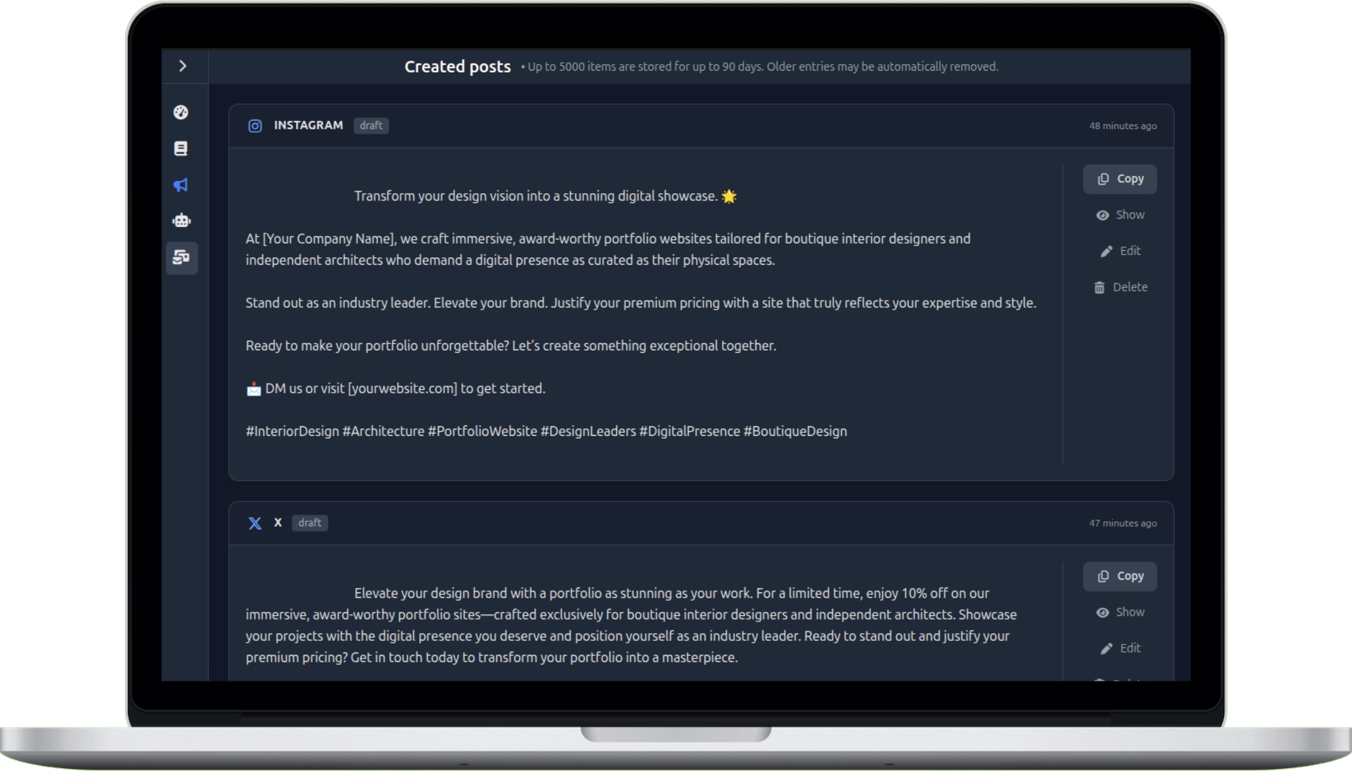 Screenshot 5 von Marketing App
